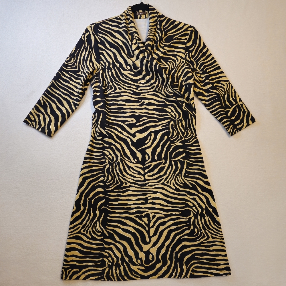 J.McLaughling Zebra Print‎ Women's Dress Size M